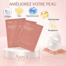 Cure Peau Éclatante – 5 Masques Collagène (2 Offerts)